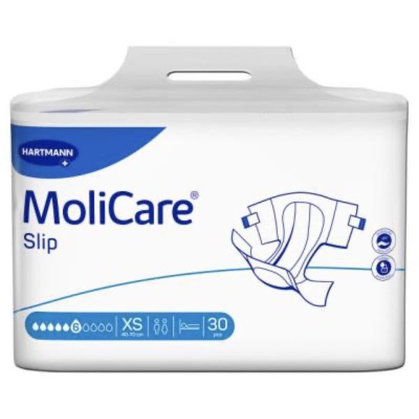 MOLICARE SLIP 6 GOUTTES Change-complet anatomique, pour incontinence, Xsmall, sac