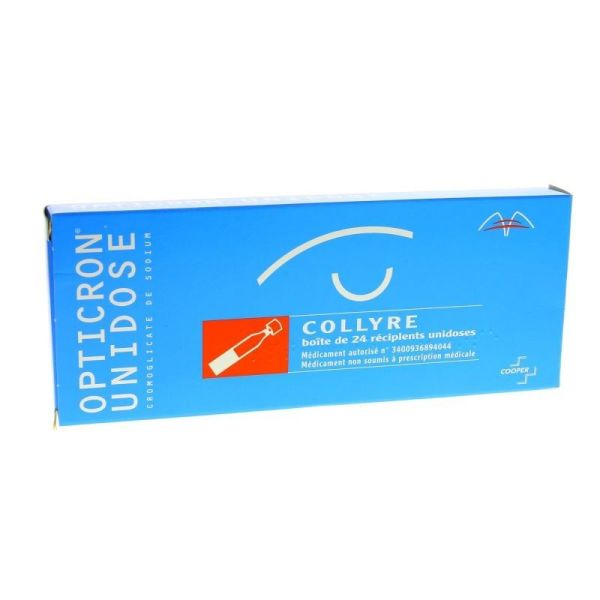 Opticron Unidose (Cromoglycate De Sodium) Collyre 0,35 Ml En Recipient Unidose B/24