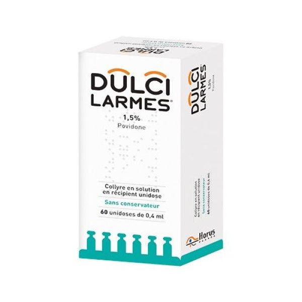 Dulcilarmes 1,5% (Povidone) Collyre En Solution 0,4 Ml En Recipient Unidose B/60