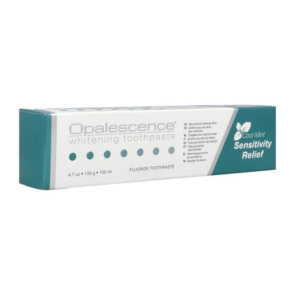 OPALESCENCE SENSITIVITY RELIEF Dentifrice fluoré blanchissant, fraîcheur menthe, tube 121 ml