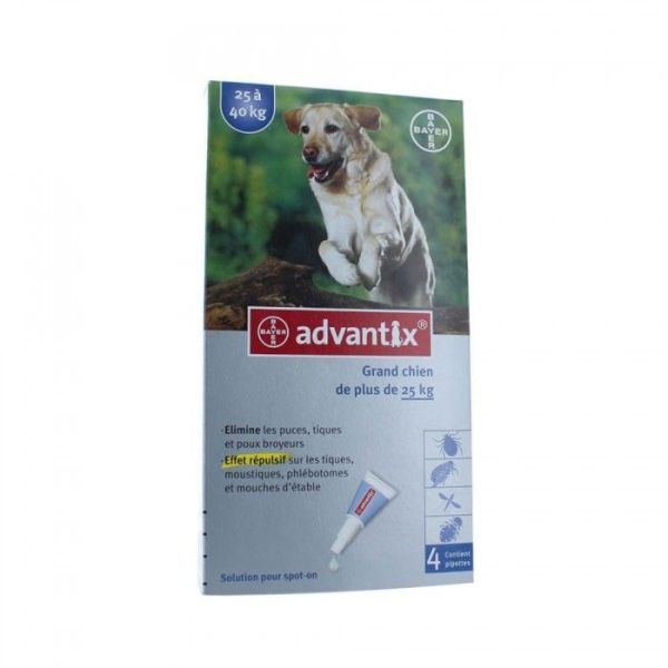 Advantix Grand Chien (Solution Pour Spot On) Pipette 4 Ml 4