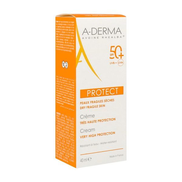 PROTECT CREME SOLAIRE SPF 50+ Crème solaire très haute protection, SPF 50+, tube 40 ml