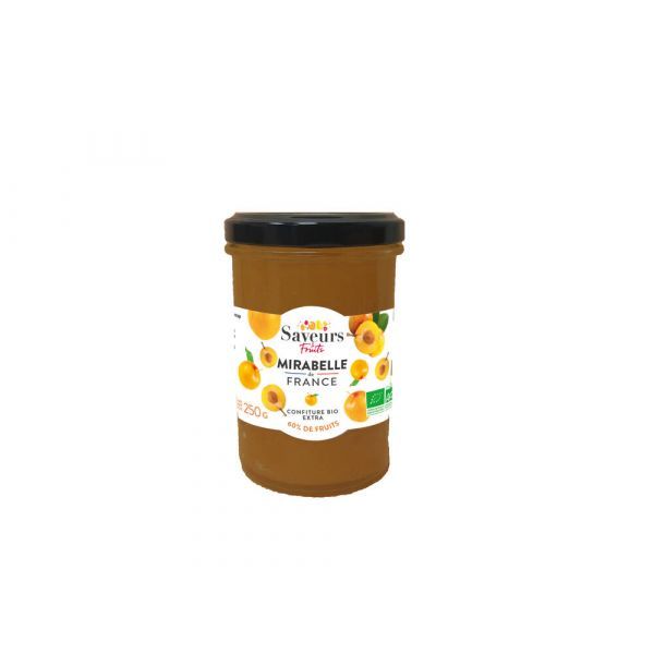 Saveurs & Fruits Confiture de Mirabelle de France BIO - pot 250 g