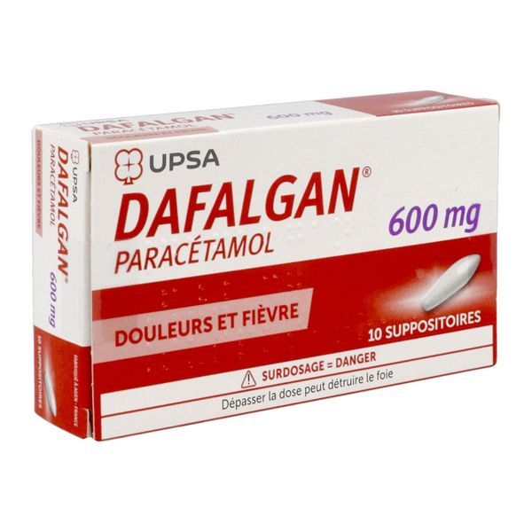 DAFALGAN Suppositoire 600 mg, boite 10