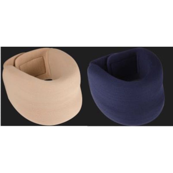 ORTEL C2 PLUS Collier cervical semirigide, avec housse amovible, hauteur 9 cm, marine, taille 2, unité