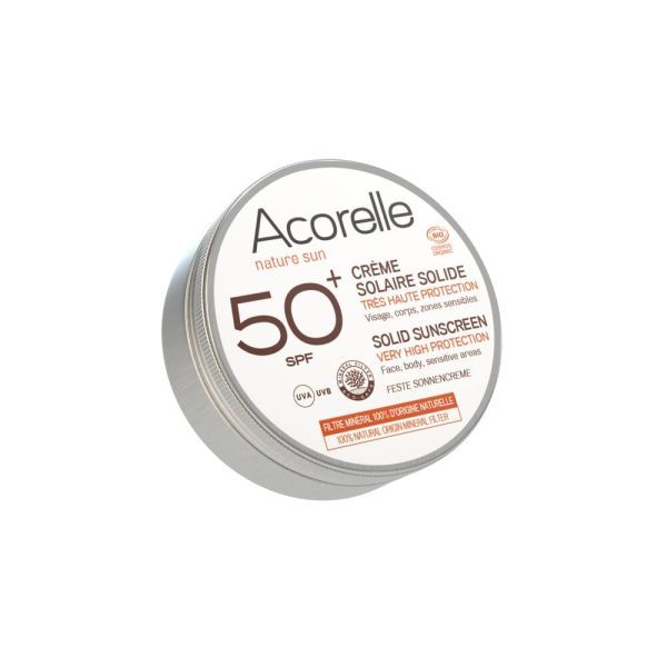 Acorelle Crème solaire solide SPF 50+ BIO - 30 g