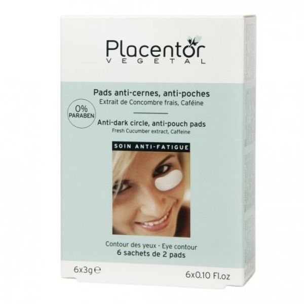 Placentor Végétal Pads Anti-Cernes Anti-Poches 6 x 3 g