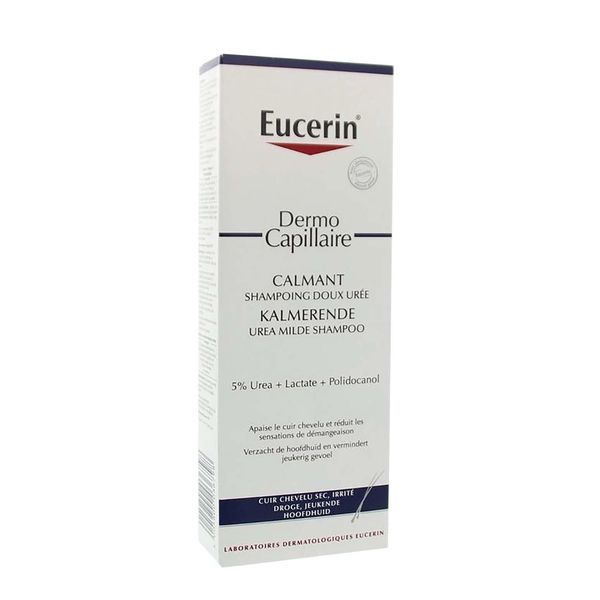 EUCERIN DERMOCAPILLAIRE CALMANT SHAMPOING UREE Shampoing calmant à 5 % d'urée + lactate, fl 250 ml