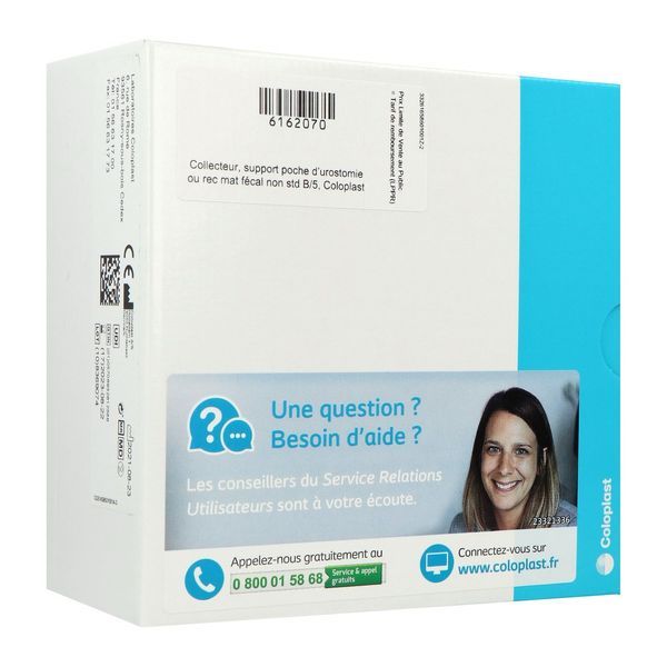 SENSURA MIO CLICK SUPPORT CONVEX FIT Support porte-poche semi-convexe, système 2 pièces, 50 mm, découp de 15 mm à 30 mm (ref. 165650), bt 5