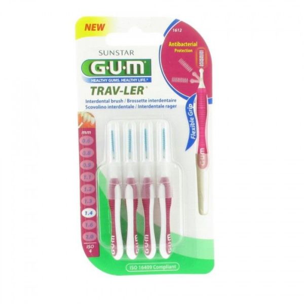 Gum brossettes 1612 trav-ler x4 - 1.4 mm