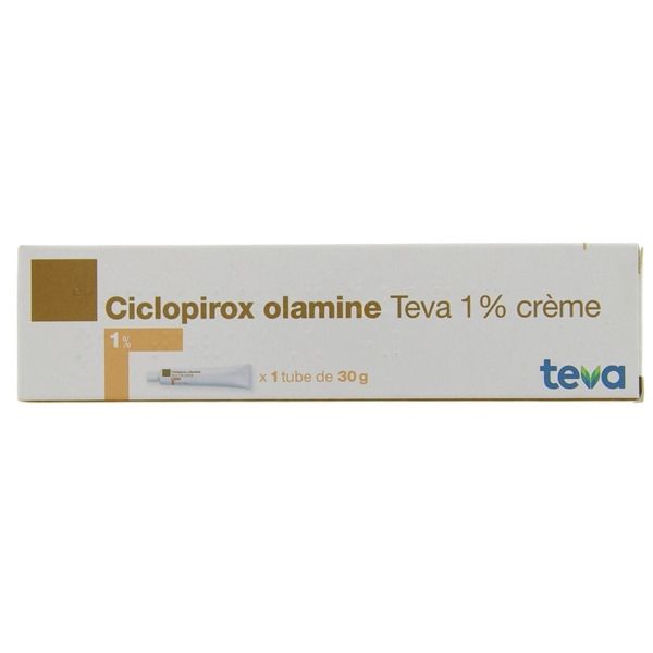 CICLOPIROX OLAMINE TEVA SANTE Crème 1 %, boîte 1 tube 30 g