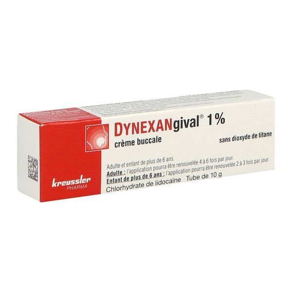 DYNEXANGIVAL Crème buccale 1 %, boîte 1 tube 10 g