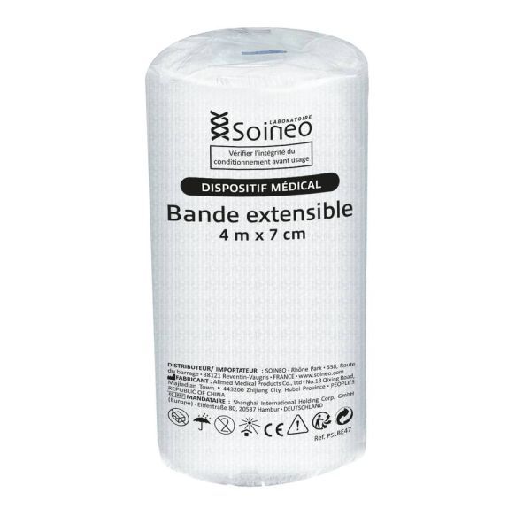 Soineo Bande extensible sous cellophane - 4 m x 7 cm