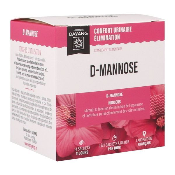 DAYANG POUDRE D-MANNOSE Poudre à diluer, complément alimentaire pour le confort urinaire, bt 14