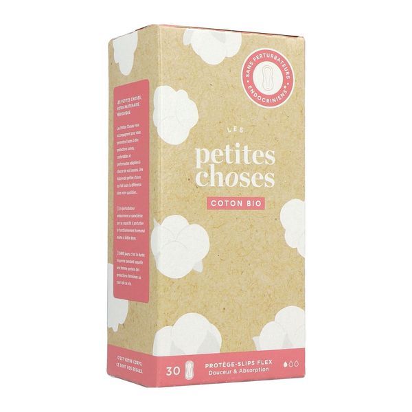 LES PETITES CHOSES PROTEGE - SLIP FLEX Protège slip flexible, en coton bio, bt 30