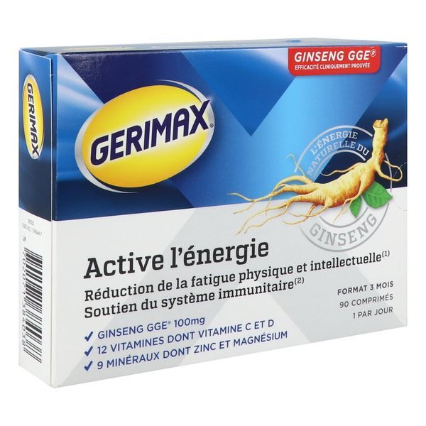 Gerimax Active l'Énergie 90 Comprimés