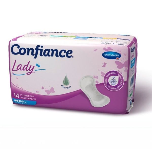 Confiance Lady 4 Gouttes Protection Anatomique Sachet 14