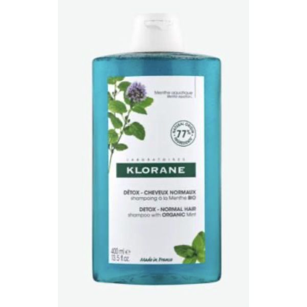 Klorane Shampooing A La Menthe Bio Flacon 400 Ml 1
