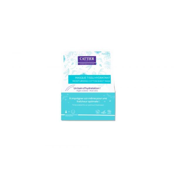 Cattier Masque tissu hydratant BIO & VEGAN - 20 ml