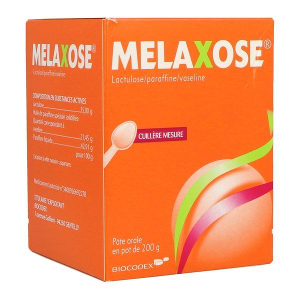 MELAXOSE Pâte orale, pot 200 g avec cuillère-mesure