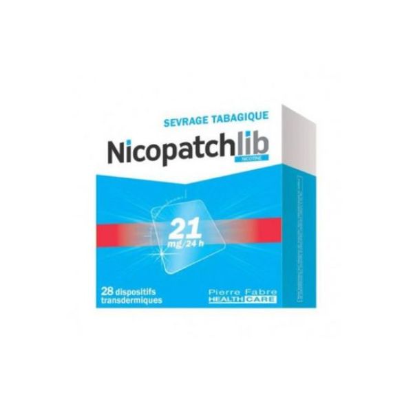 Nicopatchlib 21 Mg/24 Heures (Nicotine) Dispositif Transdermique Dispositif Transdermique En Sachet (Papier / Polyester / Aluminium / Resine De Copoly