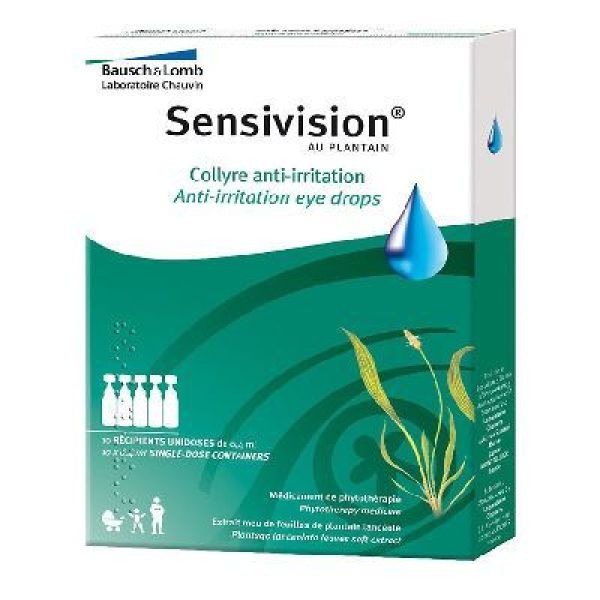 Sensivision Au Plantain Collyre En Recipient Unidose B/10