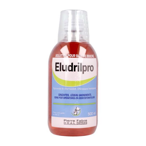 Eludrilpro Solution Pour Bain De Bouche 500 Ml En Flacon + Gobelet B/500