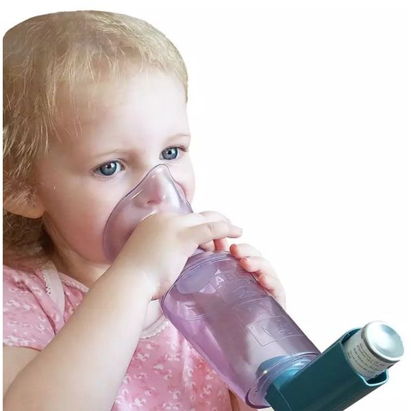 ABLE SPACER INHALATION AVEC MASQUE PEDIATRIQUE CHAMBRE 1