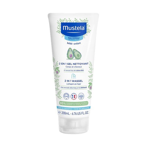 Mustela Bebe Gel Nettoyant 2 En 1 A L'Avocat Bio Tube 200 Ml 1
