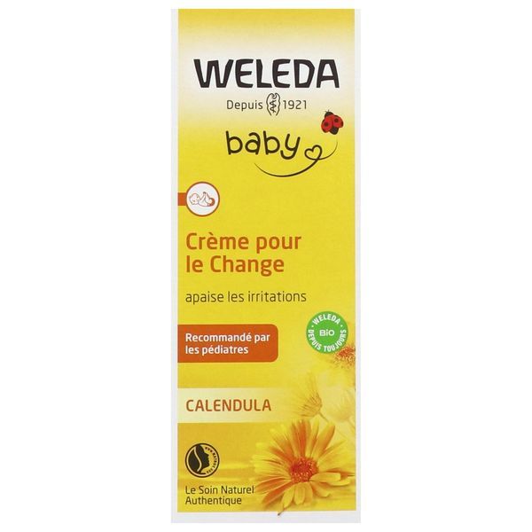 WELEDA BABY CALENDULA CREME POUR LE CHANGE Crème pour le change au calendula bio, tube 75 ml