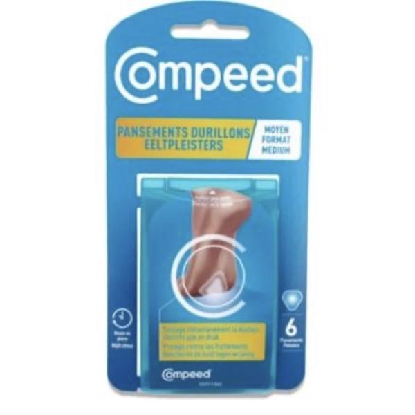 COMPEED DURILLONS Pansement hydrocolloïde, moyen modèle, bt 6