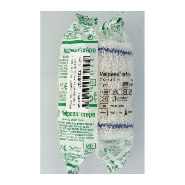 Lohmann Crepe Blanchie Sous Cello 4M*7Cm Bande 1