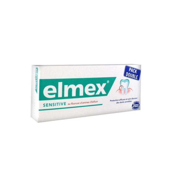 Elmex Dentifrice Sensitive Lot de 2 x 75 ml