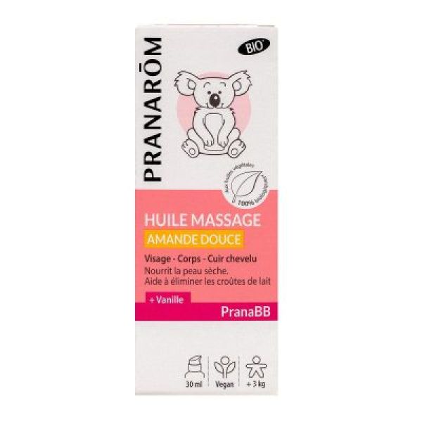 Pranarom PranaBB - Huile de massage Amande douce BIO - 30 ml