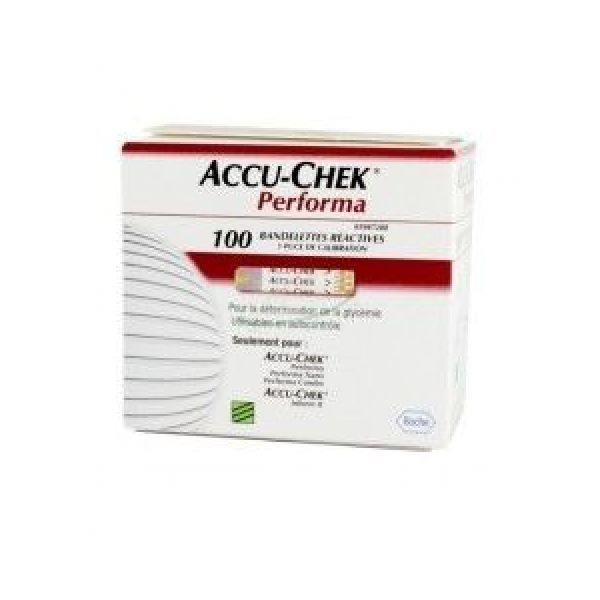 Accu-Chek Performa Bandelette Reactive Pour Glycemie Flacon 100