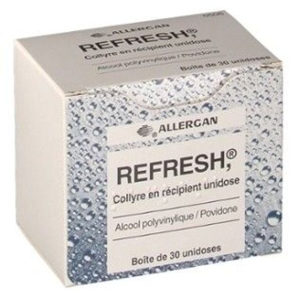Refresh (Alcool Polyvinylique Polyvidone) Collyre 0,4 Ml En Recipient Unidose B/30