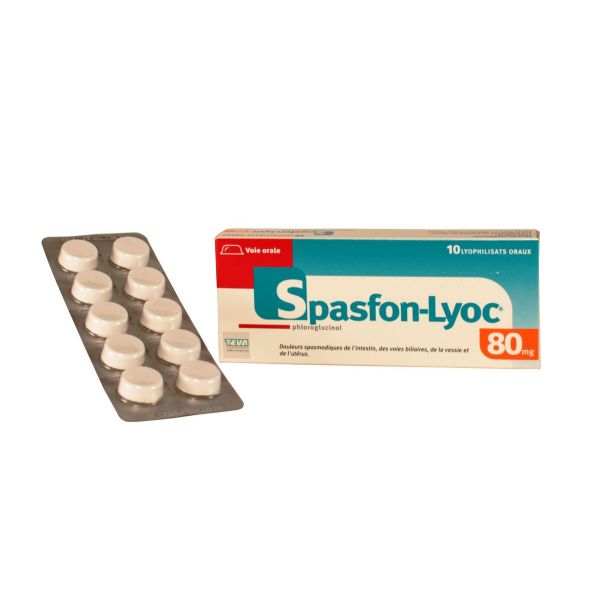Spasfon Lyoc 80 Mg Lyophilisat Oral Boite De Plaquette S Thermoformee S Pvc Aluminium De 10 Lyophilisat S