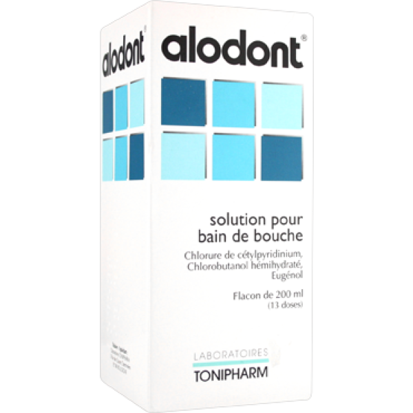 Alodont Solution Pour Bain De Bouche 1 Flacon(S) En Verre De 200 Ml Avec Gobelet Doseur Polypropylene
