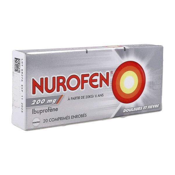 NUROFEN 200 MG COMPRIME ENROBE B/20