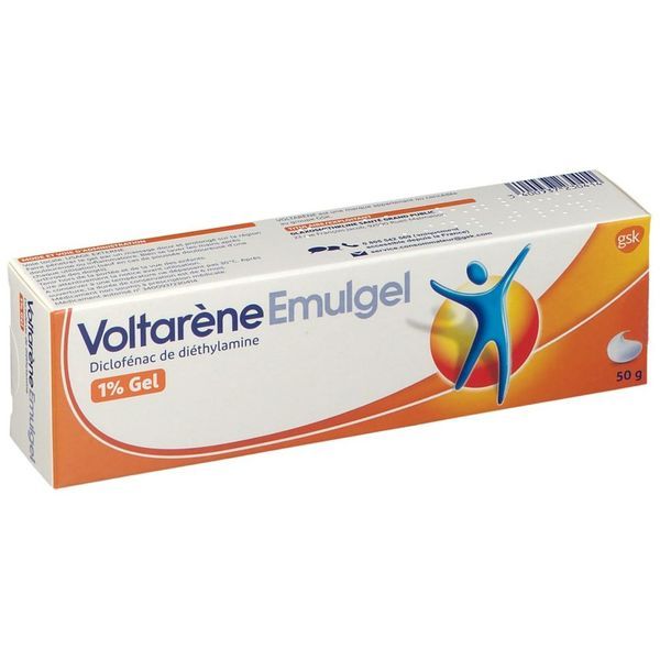 Voltarene Emulgel 1 % (Diclofenac De Diethylamine) Gel 50 G En Tube Lamine Aluminium