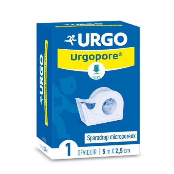 URGOPORE Sparadrap non tissé micropor. hypoall. 9,14 m x 2,5 cm 1 dévidoir