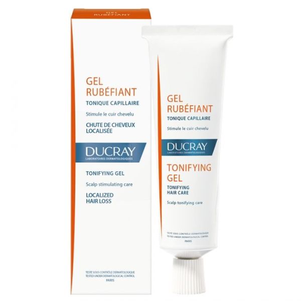 Ducray Gel Rubefiant Tonique Capillaire Chute De Cheveux Localisee 30Ml