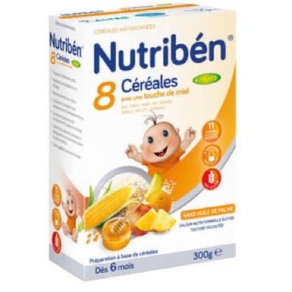 Nutriben 8 Cereales Miel Et Fruits 300 G 1