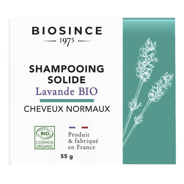 Bio Since 1975 Shampoing solide cheveux normaux Lavande BIO - 55 g