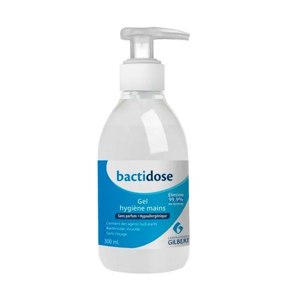 BACTIDOSE GEL HYDRO-ALCOOLIQUE NON PARFUME FLACON DE 300 ML
