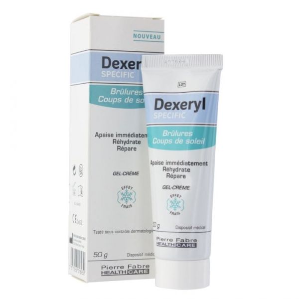 Dexeryl Specific Brulure Et Coups De Soleil Gel-Creme Apaisant 50G