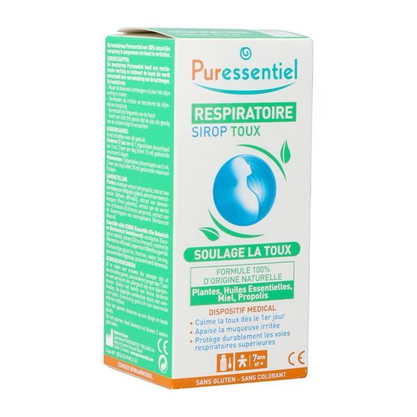 PURESSENTIEL RESPIRATOIRE SIROP TOUX Sirop, dispositif médical pour la toux, fl 125 ml