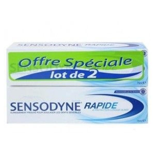 Sensodyne rapide tb75ml lot de 2