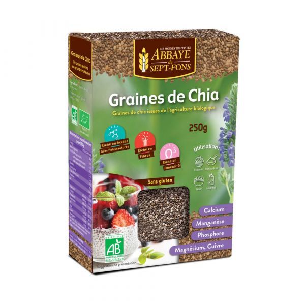 Abbaye de Sept-Fons Graines de Chia BIO - 250 g