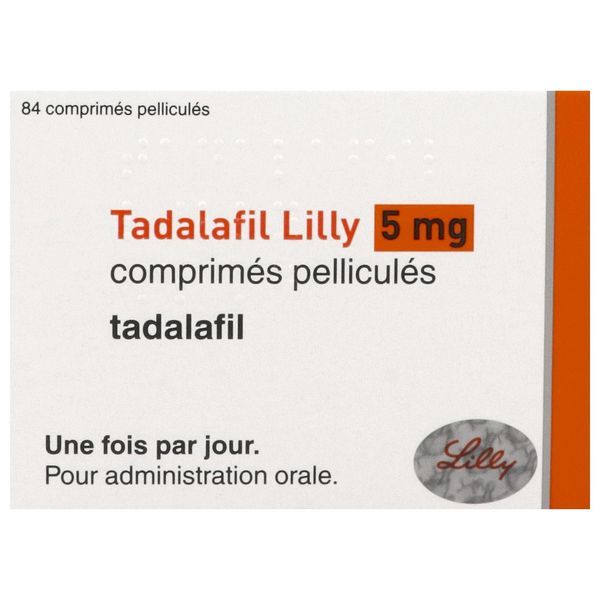 TADALAFIL COMPRIME PELICULE 5 MG BOITE DE 84